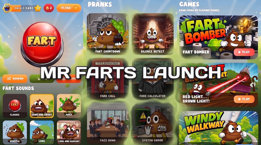 The Mr Farts App is Here! 💨📱