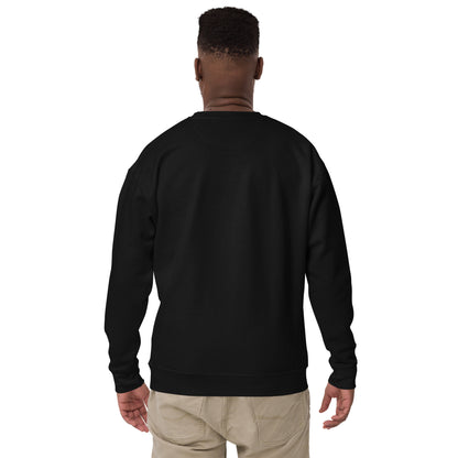 Back view of black Mr Farts sweatshirt