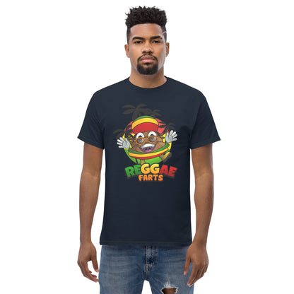 Reggae Farts t-shirt in navy front view