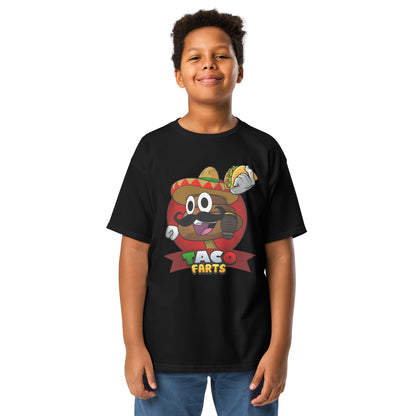 Taco Farts kids t-shirt in black with novelty print 